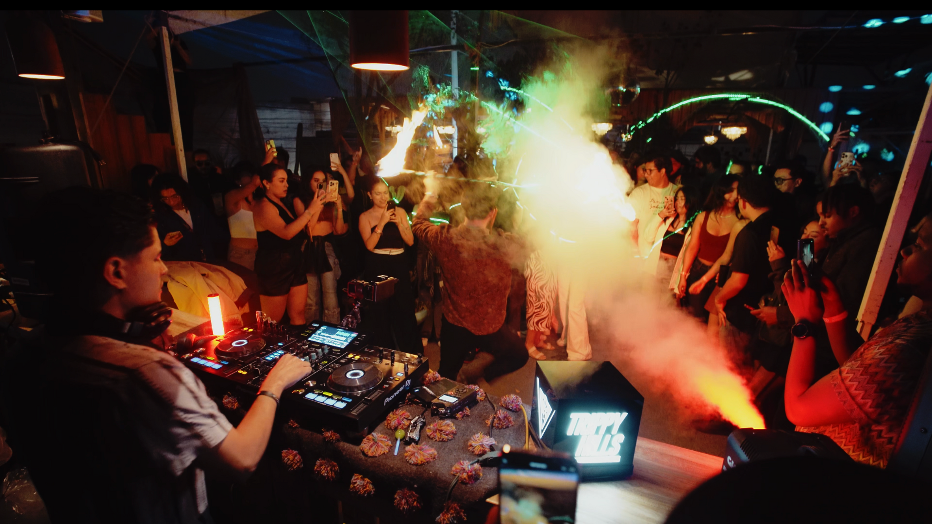 Evento musical con luces